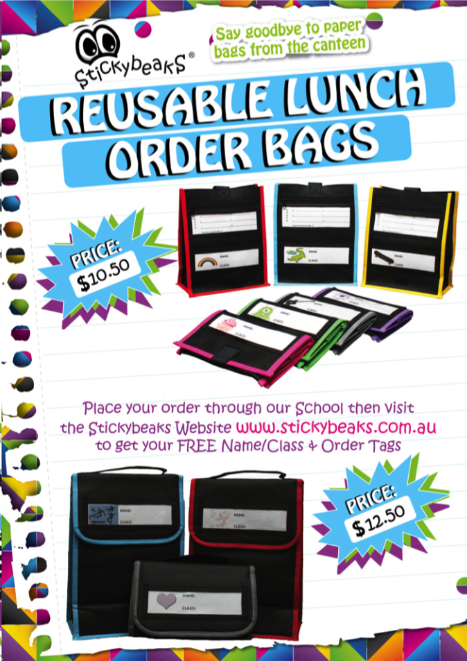 Canteen Lunch Order Bags Available Now Hillsmeade Primary School